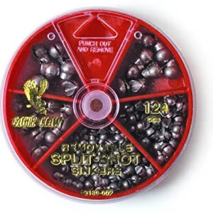 Removable Split Shot Assort 124 pc.
