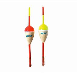 Eagle Claw Balsa Wood Oval w/spring Float 2 pk.