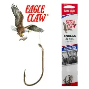 EagleClaw Snelled Hooks - 139 Bronze Catfish Hook