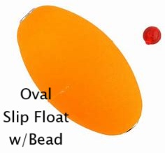 Oval Slip Float W/Bead