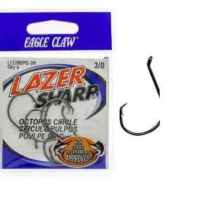 Eagle Claw - L7228BPG Lazer Sharp Octopus Hook