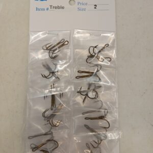 #125 Catfish Treble Hooks (Card)