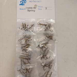 #130 Catfish Treble w/spring (Card)